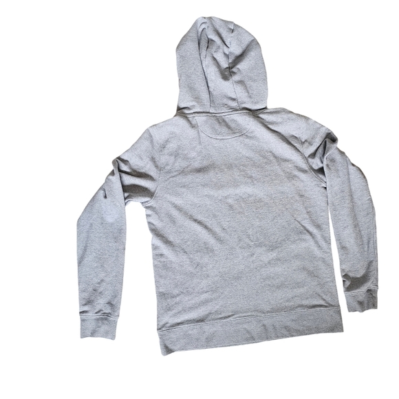 SAUCONY logo hoodie sweatshirt Small Women's unisex pullover gray - Picture 5 of 10